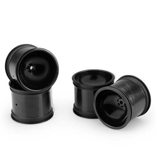 Super Dish, Rustler | Stampede, front wheel - black, 4pc.