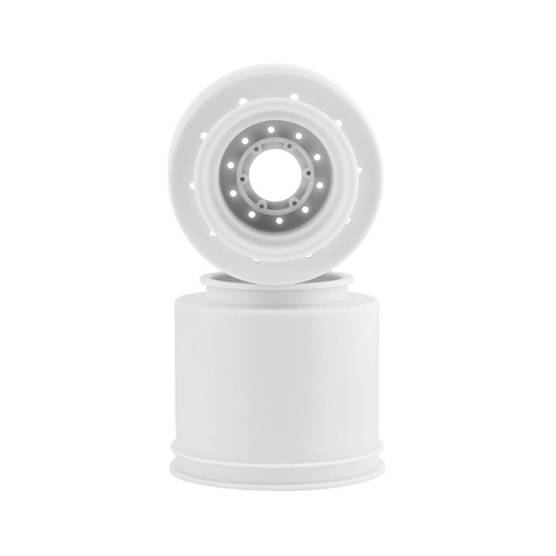 Aggressor - 2.6 x 3.8" 17mm hex Monster Truck wheel, (white) with interchangeable hubs (Traxxas E-Revo 2.0, Arrma Kraton)