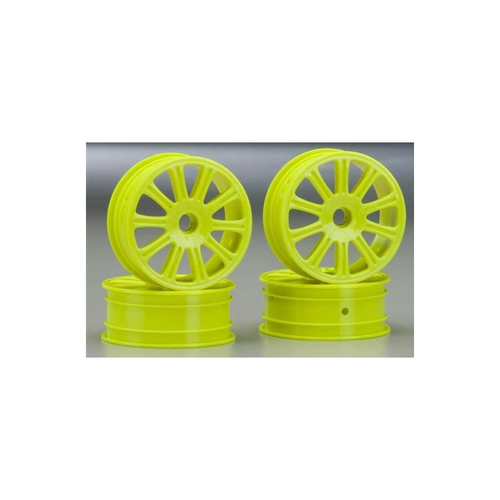 JCONCEPTS RULUX RC10B4 FRONT WHEEL YELLO - JCP3305Y