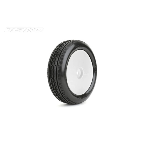 Jetko 1/10 Buggy 2WD Front-J-13/Dish/White Rim/Medium Soft/Glued