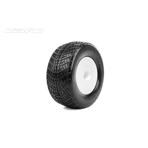 Jetko 1/10 2.2 Stadium Truck-POSITIVE/Dish/White Rim/Ultra Soft/Glued