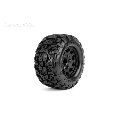 Jetko 1/10 MT 2.8 EX-RAPTOR/Claw Rim/Black/Medium Soft/Glued/Belted