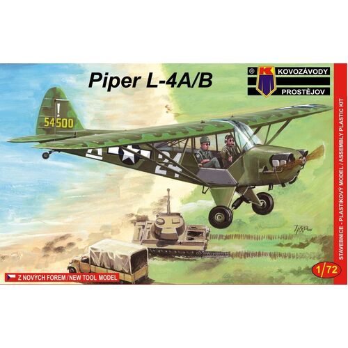 Kovozavody 1/72 Piper L-4A/B Gen. Patton Plastic Model Kit