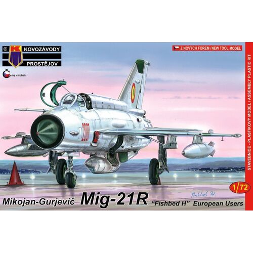 Kovozavody 1/72 MiG-21R Fishbed H European Users Plastic Model Kit