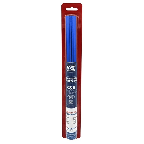 K&S 6035 Blue Aluminum Foil .004" Thick (36 Ga) x 12" Wide x 24" Long (1 Roll)