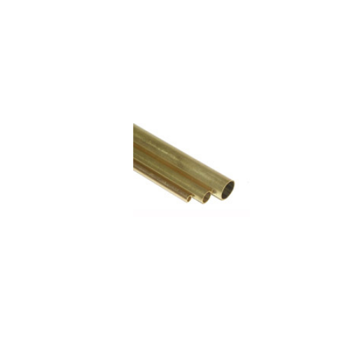 K&S 8132 ROUND BRASS TUBE .014 WALL (12IN LENGTHS) 9/32IN (1 TUBE PER CARD)