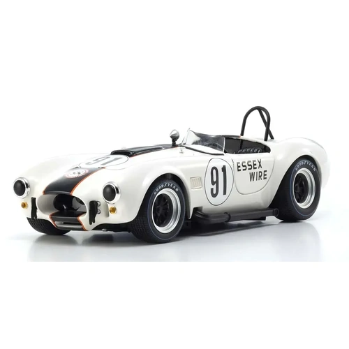 Kyosho 1/18 Shelby Cobra 427 S/C White/Dark blue Nr. 91 Essex Wire Diecast Model Car