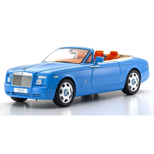 Kyosho 1/18 Rolls-Royce Phantom Drophead Coupe Light Blue Diecast Model Car