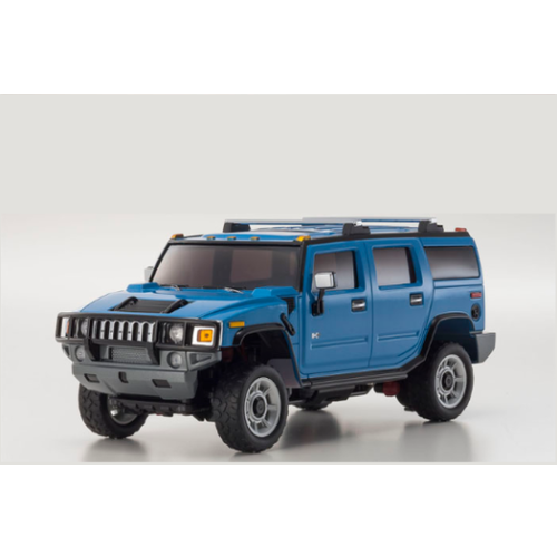 Kyosho 1/24 Hummer H2 Blue Mz Overland Sports Kyo-32062Bl