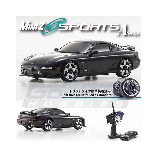 Kyosho Mini-Z Awd Sports Ma-020S Ready Set Mazda Efini Rx-7 Fd3S Black
