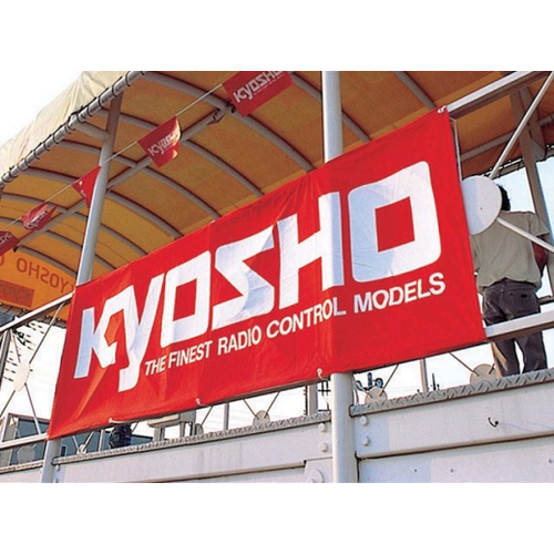 Kyosho 87001 BANNER KYO 1.30mLx0.60mH COTTON SNGL SIDE