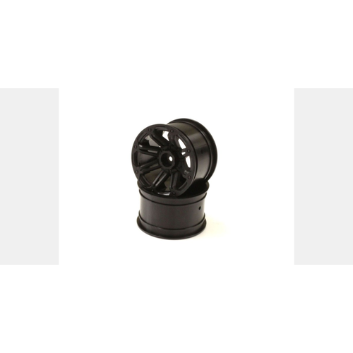 Kyosho FAH204BK Rear Wheel/Black/2pcs (Dirt Hog)