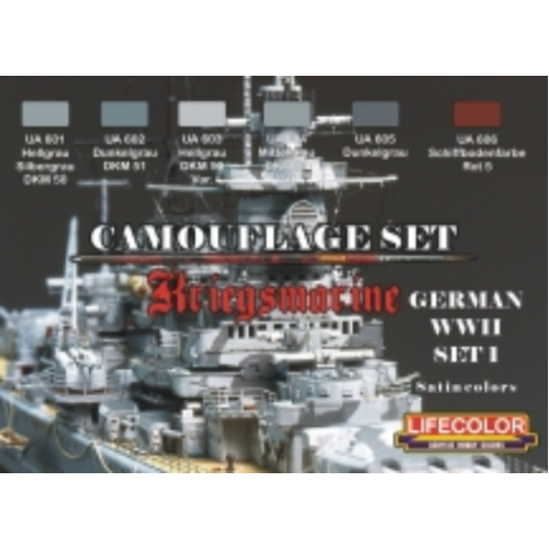 Lifecolor Camouflage Set Kriegsmarine Acrylic Paint Set