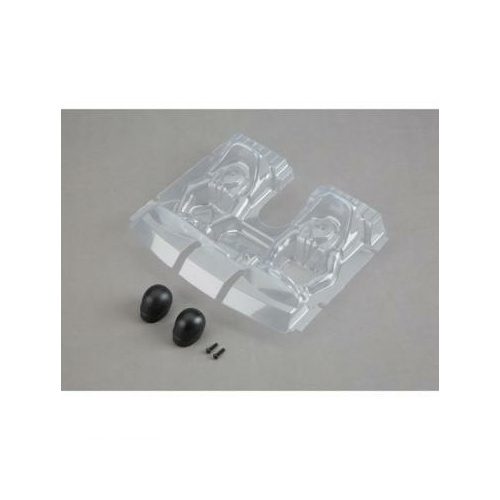 Losi Interior Set With Helmets, Clear, Baja Rey - Los230020