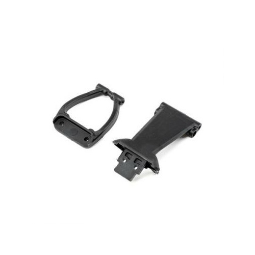 Losi Front Bumper/Skid Plate & Support - Rock Rey - Los231021