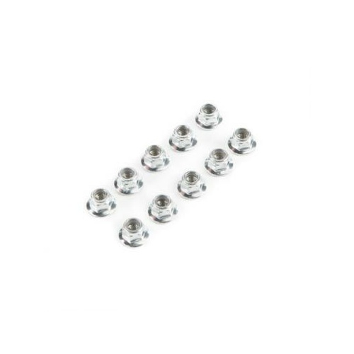 Losi Lock Nut, Flanged M5 X 0.8 Serrated - 10 - Los235015