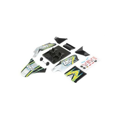 Losi Body Set, Screened, Black- Dbxl-E - Los250016