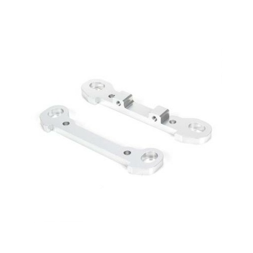 Losi Rear Hinge Pin Braces, Aluminum, Silver- 2, Mtxl - Los254029