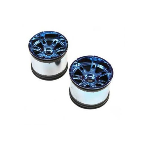 Losi Wheel, 17MM, Black Chrome - 2- Lst 3Xl-E - Los44001