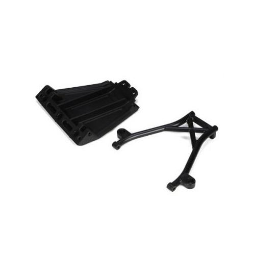 Losi Front Skid Plate,Bumper Brace & Spacers: 5Tt - Losb2574