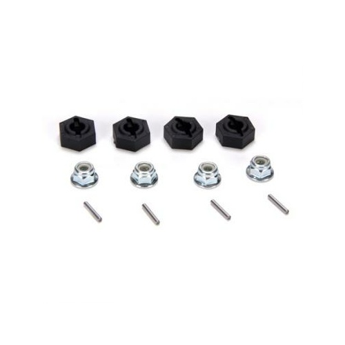 Losi 12Mm Molded Hex Pins & Lock NuTS- 4 - Losb3525
