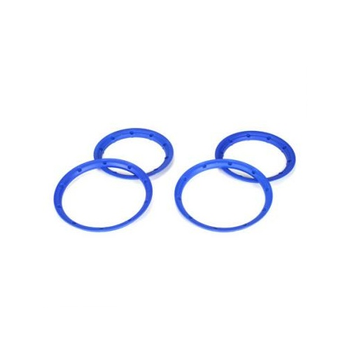 Losi Beadlock Set, Inner & Outer Blue - 2: 5Tt - Losb7029