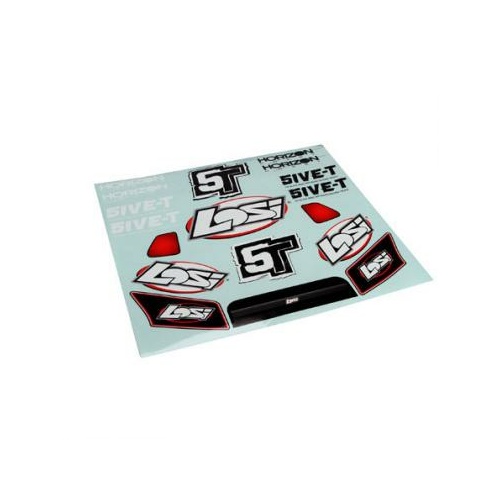 Losi Grill, Lights & Logo Sticker Sheet: 5Ive-T - Losb8220