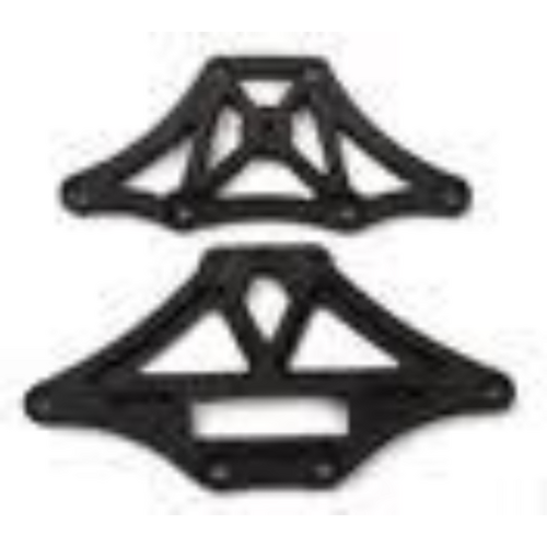 LRP Front and rear Upper Chassis Brace - S10 Blast BX/TX/MT/SC