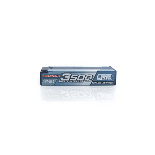 LRP 430287 HV Ultra LCG Stock Spec Shorty GRAPHENE-3 3500mAh Hardcase Akku - 7.6V LiPo - 130C/65C