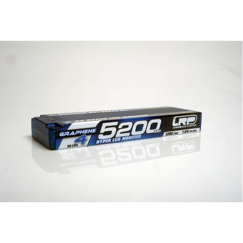 LRP HV Hyper LCG Modified GRAPHENE-4 5200mAh Hardcase battery - 7.6V LiPo - 120C/60C