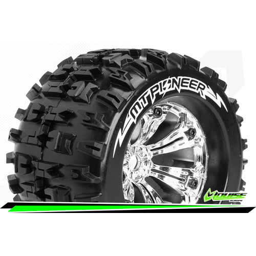 MT-Pioneer 1/8 Monster Truck Tyres Chrom