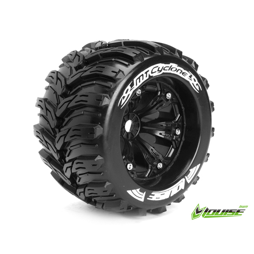 MT-Cyclone 1/8 Monster Truck Tyres Black