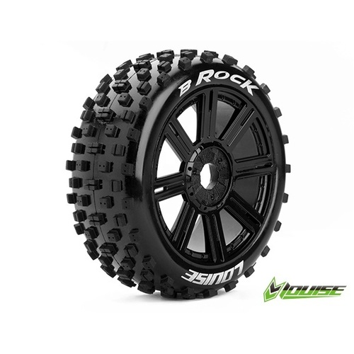 #####B-Rock 1/8th Buggy Tyre BLK/spoke (LT3270SB)