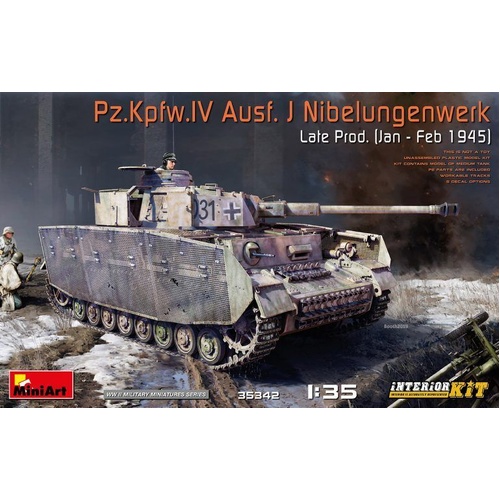 MiniArt 1/35 Pz.Kpfw.IV Ausf. J Nibelungenwerk Late Prod. (Jan - Feb 1945) Interior Kit Plastic Model Kit