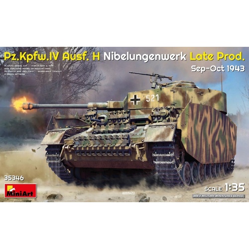 MiniArt 1/35 Pz.Kpfw.IV Ausf. H Nibelungenwerk Late Prod. (Sep-Oct 1943) Plastic Model Kit