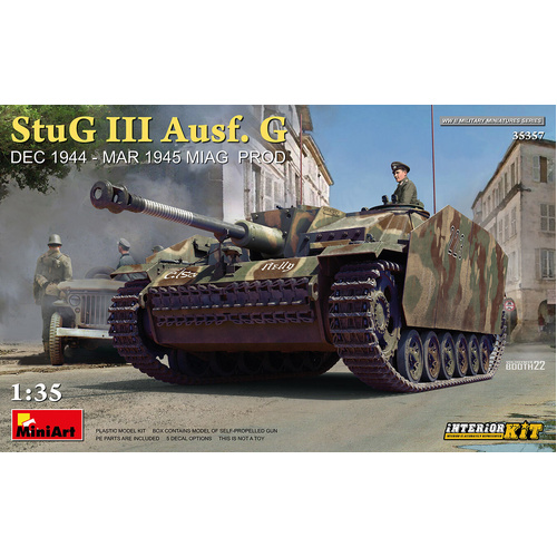 MiniArt 1/35 StuG III Ausf. G Dec 1944 - Mar 1945 Miag Prod. Interior Kit Plastic Model Kit