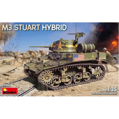 MiniArt 1/35 M3 Stuart Hybrid Plastic Model Kit