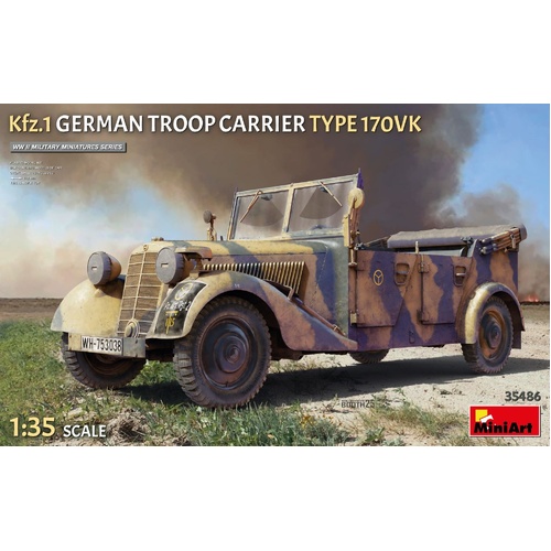MiniArt 1/35 Kfz.1 German Troop Carrier Type 170VK Plastic Model Kit
