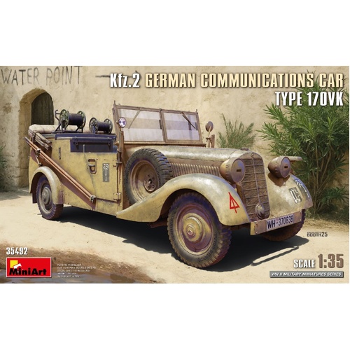 MiniArt 1/35 Kfz.2 German Communications Car Type 170VK Plastic Model Kit