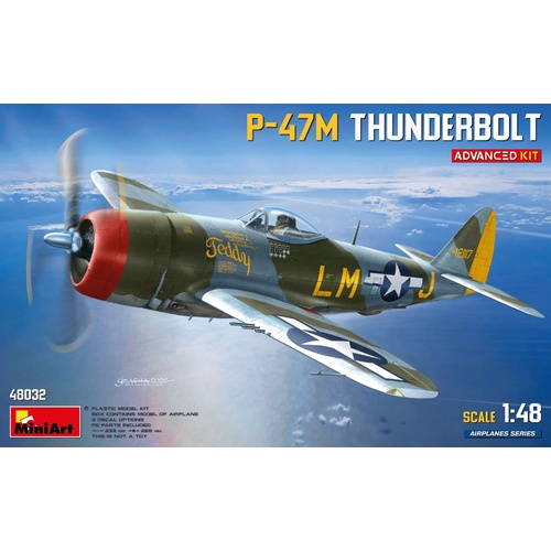 MiniArt 1/48 P-47M Thunderbolt. Advanced Kit Plastic Model Kit