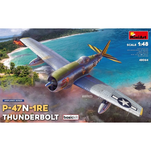 MiniArt 1/48 P-47N-1RE Thunderbolt. Basic Kit Plastic Model Kit