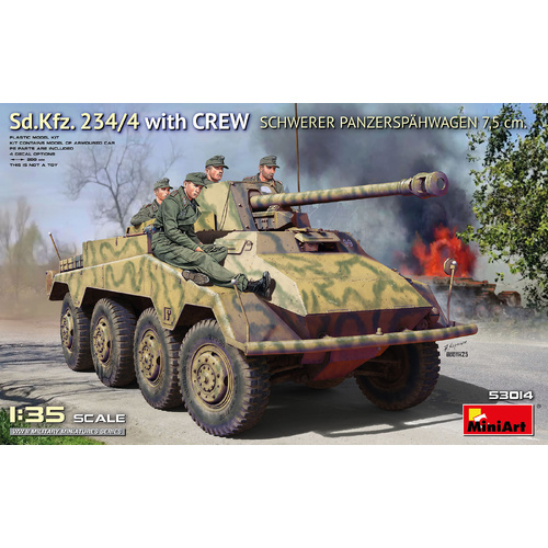 MiniArt 1/35 Sd.Kfz. 234/4 Schwerer Panzersp?hwagen 7.5 cm. w/Crew Plastic Model Kit