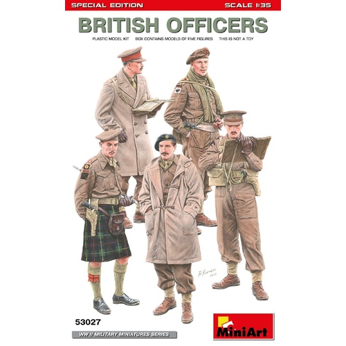 MiniArt 1/35 British Officers.Special Edition Plastic Model Kit