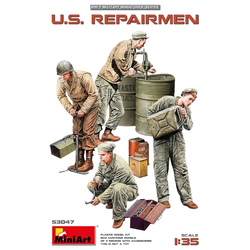 MiniArt 1/35 U.S. Repairmen  Plastic Model Kit
