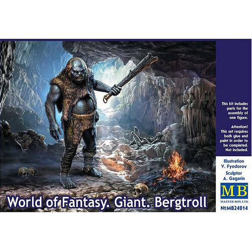 Master Box 1/24 World of Fantasy. Giant. Bergtroll Plastic Model Kit