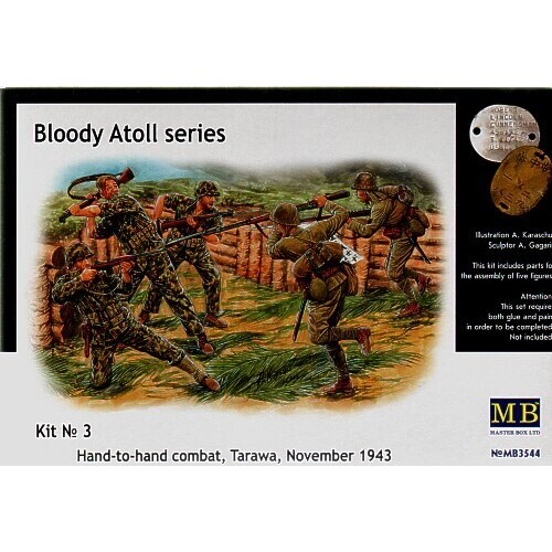 Master Box 1/35 Bloody Atoll series. Kit No 3, Hand-to-hand combat, Tarawa, November 1943