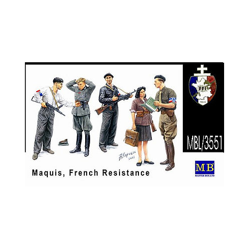 Master Box 1/35 Maquis, French Resistance ?? Plastic Model Kit