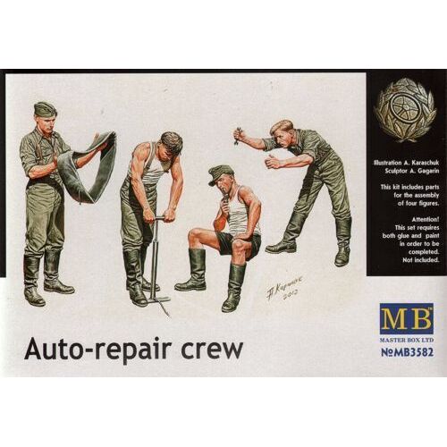 Master Box 1/35 Auto-Repair Crew Plastic Model Kit
