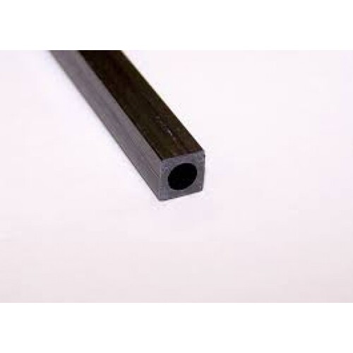 CARBON FIBRE SQUARE ROUND TUBE 6mm X 1000MM