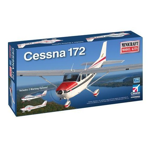 Minicraft 11686 1/48 Cessna 172 with 2 Marking Options Plastic Model Kit